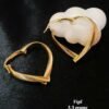 heart earrings 3.3 grams